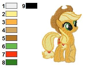 Applejack My Little Pony Embroidery Design 04